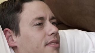 Tobias surrenders to Billy Santoros wet mouth and takes anal