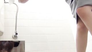 Japanese stunners unaware lens films their panty soaking pee