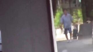 Japanese girls nabbed by lusty peeper urinating out in open