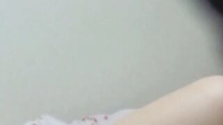 Secret lens sees hot babe probing her slit with eager digits