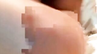 Big-Titted Brunette Babe Plays with Dildo on Webcam