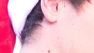 Caesar Cumming sways hips while stroking swollen dick