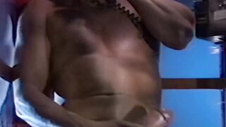 Hung Matt Ramsey slowly strokes his dick until its rock hard