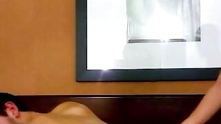 BarebackGayPorno.com - Tyler Cole rides a huge cock until he bursts with warm cum on