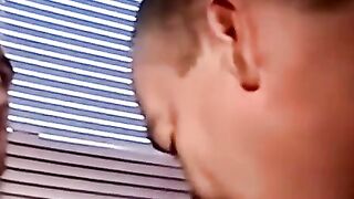Interracial bareback ends with a thick facial eruption