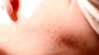 Interracial bareback ends with a thick facial eruption