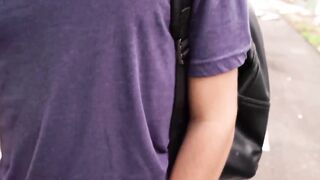 Straight Ariano locks eyes while deepthroating my veiny cock