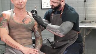 Archer Croft fists and licks Teddy Bryces prolapsed ass