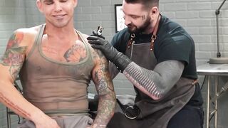 Archer Croft fists and licks Teddy Bryces prolapsed ass