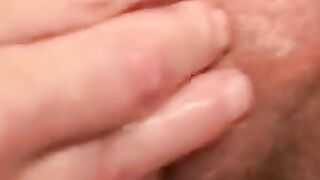 Mature gay pounds his shaft while fingering his hole