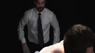 GayForSale.com - Tyler Tanner shoots load while Tucker Barrett dildo fucks him