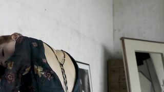 Rona Talin strips seductively ending in nude bedroom reveal