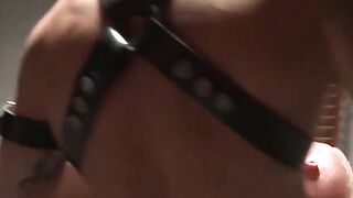 MuscleJockBound.com - Captive Luke Riley's body wailed on by nerf bats