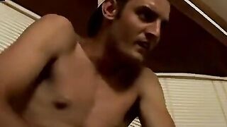 Str8Thugs.com - Straight thug's solo post-exercise cock stroking and cum blasting mas