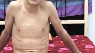 BoyObsession.com - Skinny Max's dildo fun for added self-pleasure during solo wank