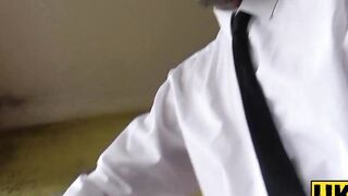 UKSubSluts.com - Blonde babe Jentina Small puts toys in pussy and ass