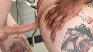 Teddy Bryce and Micah Martinez fist with Ryan Sebastian