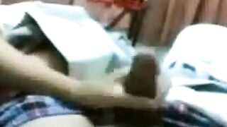 Malay College Babe with Big Tits Pleases Her Boyfriend