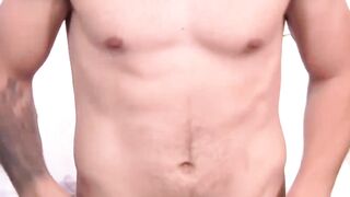 Jimmy Longdong tugs enormous cock and tempting testicles