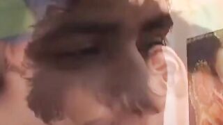 Amateur Latin twink sucks dick before bareback fun