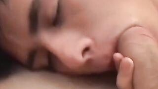 Amateur Latin twink sucks dick before bareback fun