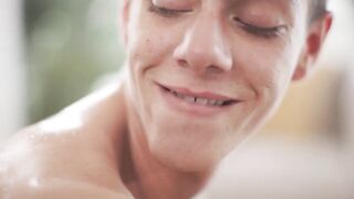 Benvi's sensual massage ends with BBC Micah Martinez load