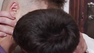 Dex Devall and Noah White share hot anal piercing on camera