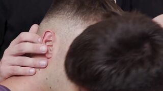 Dex Devall and Noah White share hot anal piercing on camera