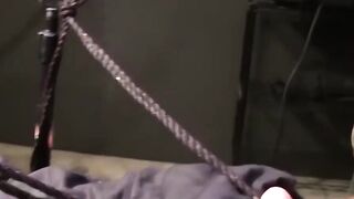 DaddyBondageBoy.com - Soldier Dirk takes painful shock on balls and nipples