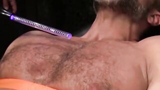 DaddyBondageBoy.com - Soldier Dirk takes painful shock on balls and nipples