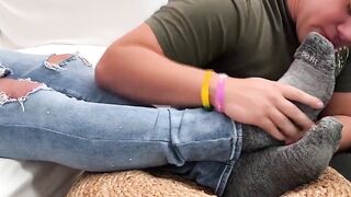 Plump Dan Edwards kept adoring cute Matthews hot feet