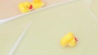 Full bladder girls invited to fill the pool with golden flows