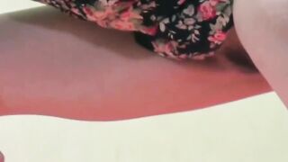 Pungent piss pool deepens with each girls added warm stream