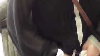 Japanese lady soaks panties after public piss release