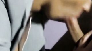 Blonde Sekretärin mit großen Titten verwöhnt ihren Chef mit Creampie
