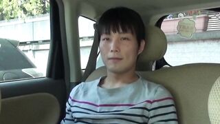Japanese twink wanking ends in huge load in the backsea