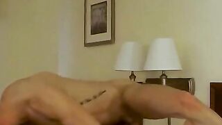 BarebackGayPorno.com - Wolfie Blue sucks a big dick and gets his tight asshole raw fu