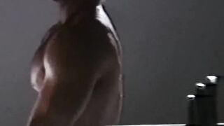 Buff Jimmy Lee shows off his expert cock pleasuring skills