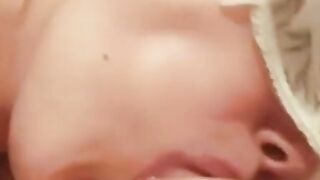 German Blonde Amateur Blowjob and Cum Swallowing