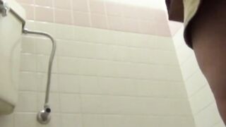 Lens views these Japanese women squatting to pee in restroom