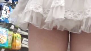 Camera filled with Japanese babes in short skirts and undies