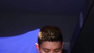 Asian Dirty Beau claims Sebastians tiny throat and hole