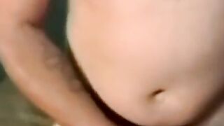 JoeSchmoeXXX.com - Black dude spreads legs for amateur white guy to cum on him eagerl
