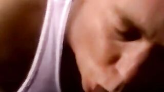 JoeSchmoeXXX.com - Amateur black guy jerks off solo with white dude kissing him passi