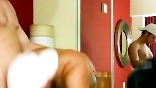 BarebackGayPorno.com - Jason Sparks gets his dick sucked in a steamy gay foursome