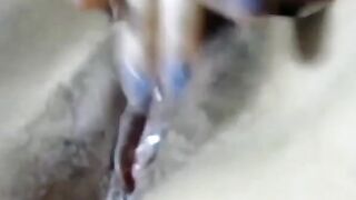 Sexy Latina Shows Off Her Hair on Webcam