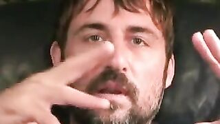 Hairy mature hunk loves pulling his throbbing cock