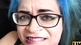 UKSubSluts.com - Nasty slut Caitlin Minx gets ass spanked and masturbates