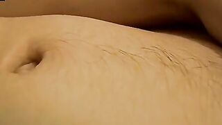 Skinny thug strokes hairy cock till climax