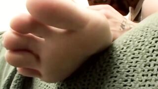 Gorgeous Chain and Marke share an intense foot play session